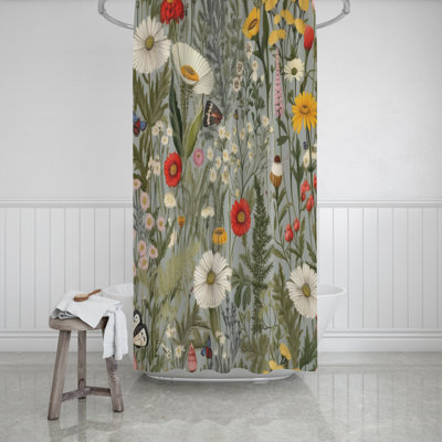 Macabe Floral Shower Curtain