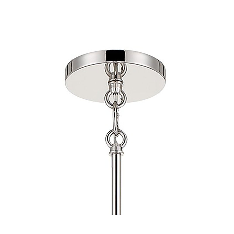 Eliona 1 - Light Silver Single Pendant, 21" H x 9" W x 9" D
