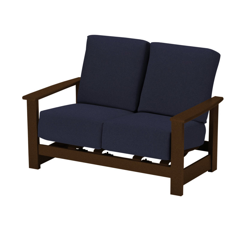 Causeuse profond avec coussins Leeward, Kona, Toile bleu marine Sunbrella®