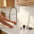 Industrial Pull Down Sprayer Kitchen Faucet, Single Handle, 1 Or 3 Hole Installation, Stainless Steel, Chrome Finish, For Farmhouse, Camper, Laundry, Utility, RV, Wet Bar Sinks | Gift Idea-122633984