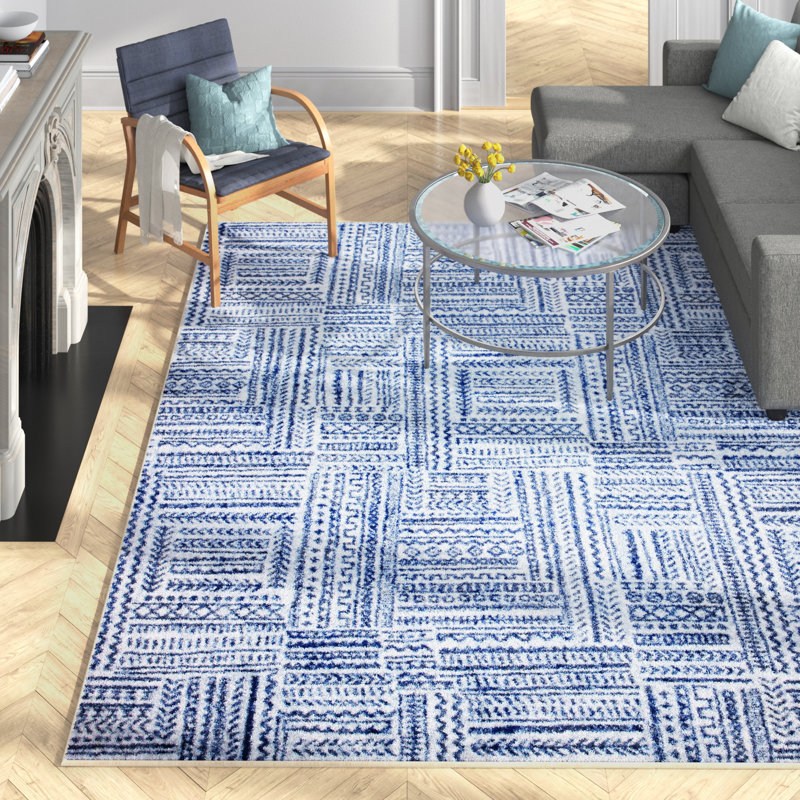 Hynes Geometric Area Rug, Rectangle 152 x 229cm