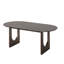 Tables de cuisine ovales en bois 79 po 79 po-957063201
