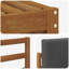  Ensemble de canapé 8 pièces en bois d'acacia massif naturel et anthracite