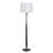 Langston Floor Lamp - Larson Gold & Black - White Shade