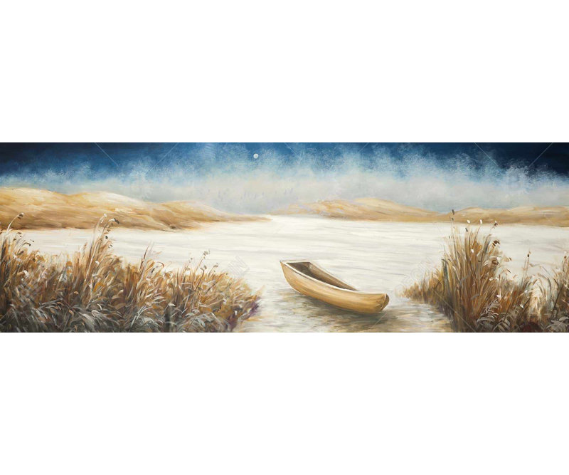 Bord de mer encadré, toile encadrée