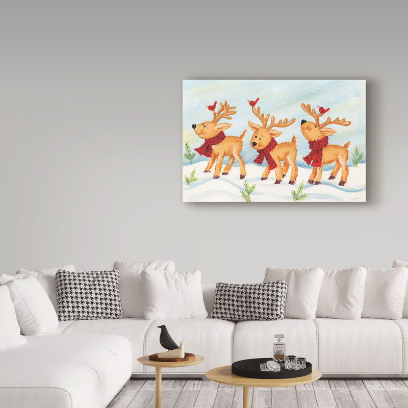 « renne 1 », art sur toile, H 30 po x l 47 po x P 2 po