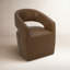 Chaise roulante Barrow en cuir brun clair