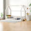 Lits simples sécuritaires, structure de plancher en bois de pin, maison de campagne pour enfants