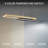 Double Entendre LED Black/Aged Brass Linear Pendant-97826399