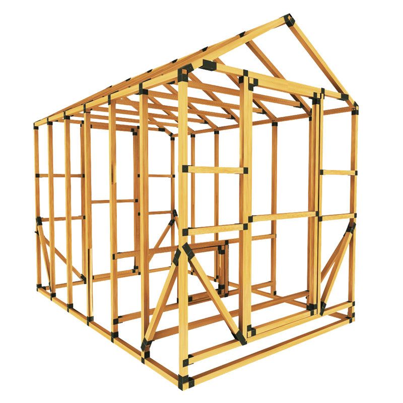 E-Z Frame Chicken Coop And Run Kits 68 Square Feet Chicken Coop with Chicken Run For Up To 17 Chickens