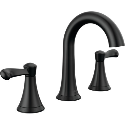 Robinet pour salle de bain à 3 trous et 2 poignées avec ensemble de drain Delta Esato