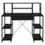 Bureau avec tablettes ouvertes et huche-1668714445