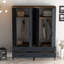 Berend 4 Door Manufactured Wood Wardrobe-1587976838