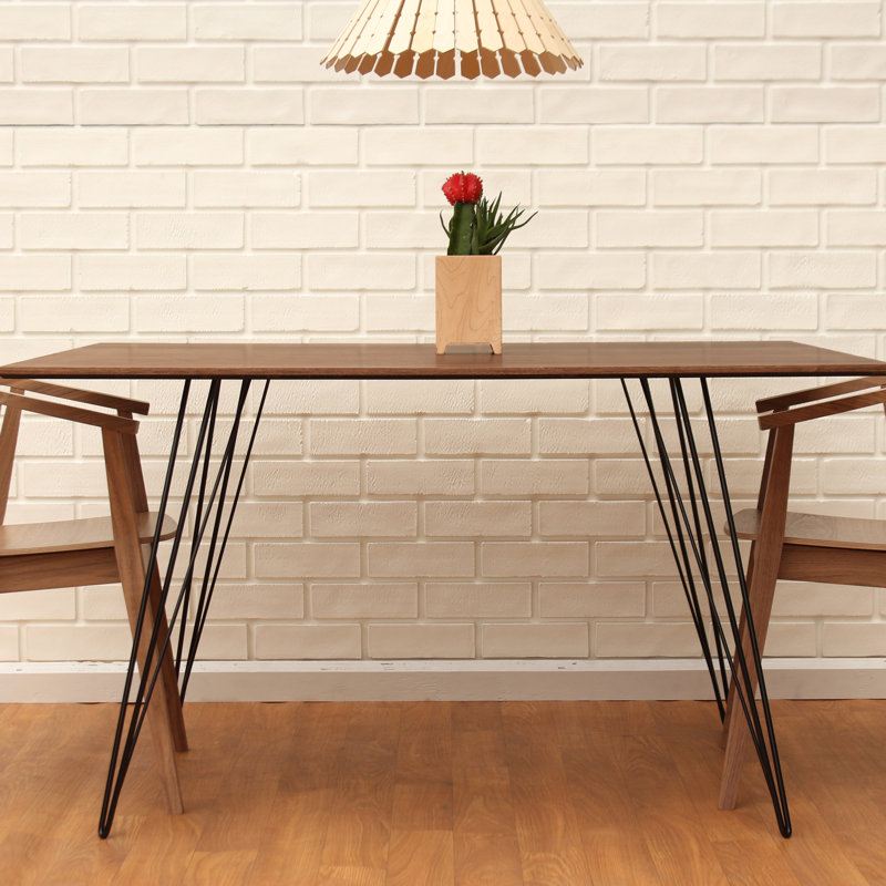 Table de salle à manger Williams, Noir, 30' ' H x 54' ' L x 46' ' W, Noyer