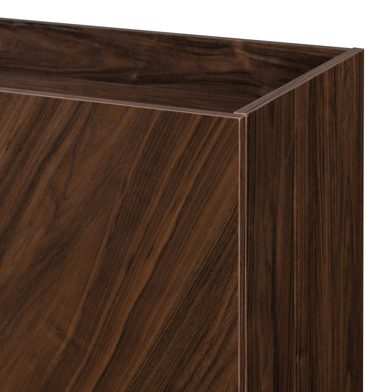 Accent Cabinet, Dark Walnut/Gold