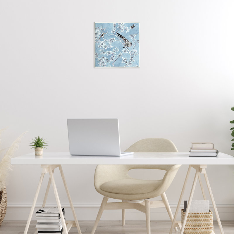 Art mural en forme de branches d'oiseaux de sérénité, par Melissa Wang