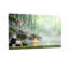 «Fashion Bamboo Water Stone Candle Flower Forest Mist Peace», reproduction de cadre photo sur toile-2043035594