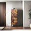 Armoire polyvalente moderne 100% mélamine, panneau de particules, 20,1 po x 55,1 po x 12,6 po | Pieds en fer durable, fixation murale, couleur Hititte | Design à carreaux élégant pour les solutions de rangement pour la maison ou le bureau