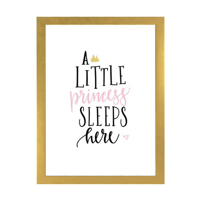 " A Little Princess Gold Pink "