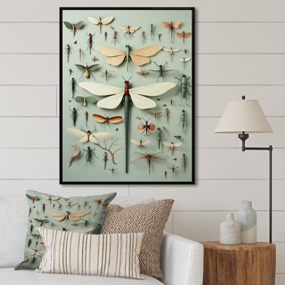 «Curious Dragonflies 1 - Insectes & Bugs», art mural