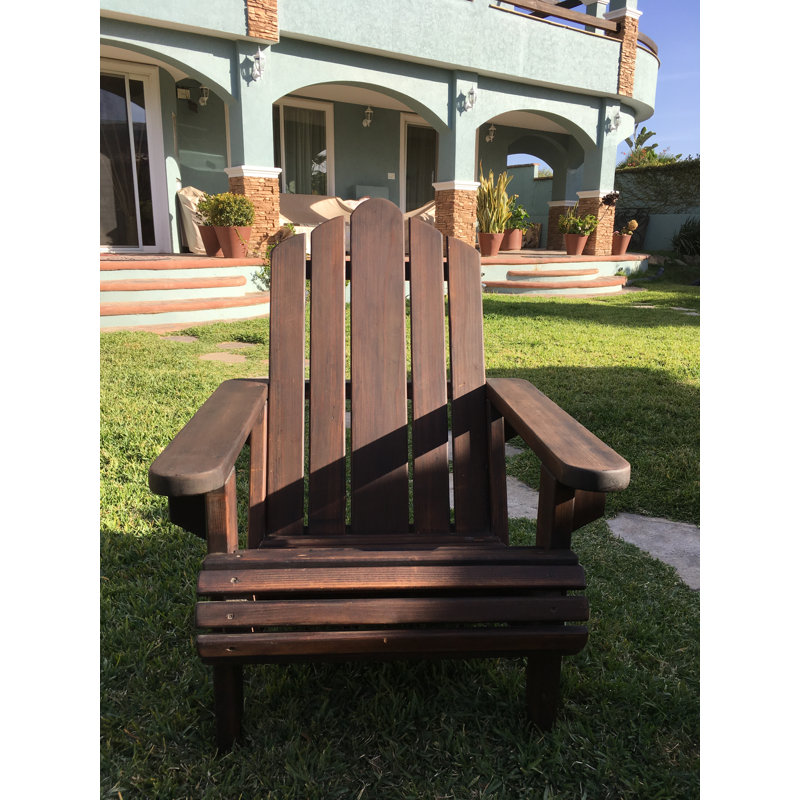 Benkley Redwood Adirondack Chair, Mission Brown