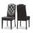 19.89'' H Tufted Faux Leather Upholstered Parsons Chair-1391687360