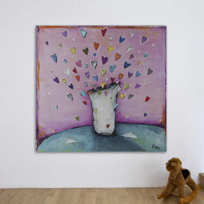 Filled To The Brim With Love by Tori Campisi - Wrapped Canvas Painting