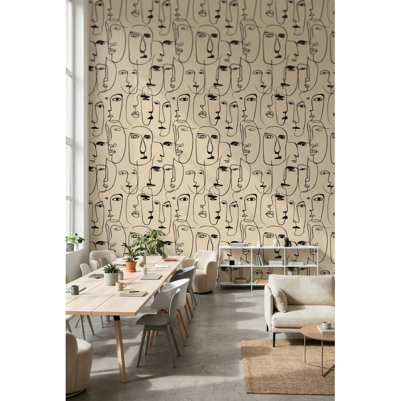 Papier peint à motif abstrait