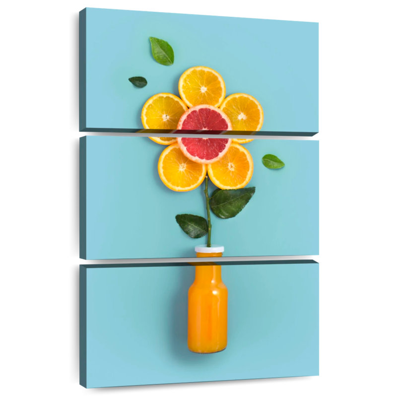 Fleur de jus d'orange Harnek, H 45 po x l 28 po