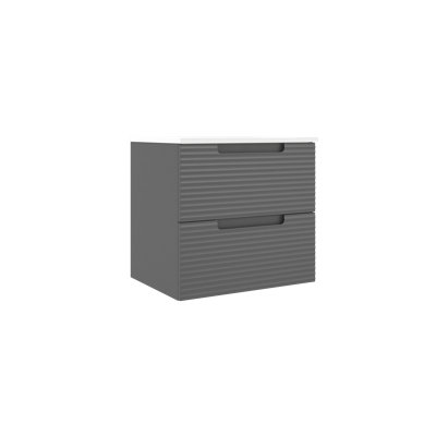 Meuble-lavabo simple mural 24 po avec comptoir en céramique Moncler