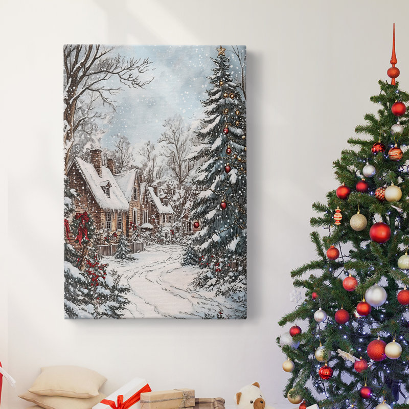 Art des Fêtes de Noël - Toile tendue avec châssis Dxxiv