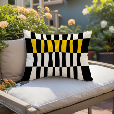 Coussin décoratif réversible en polyester filé Bianca