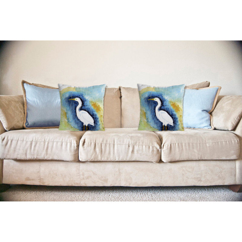 Coussin intérieur/extérieur Great Egret