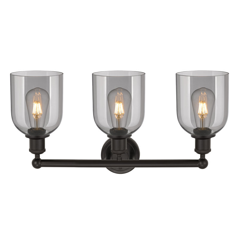 Allysson 3 - Light Dimmable Vanity Light, Oil Rubbed Bronze, Light Smoke