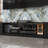Claybrook 109 IN W TV Stand Media Console Black