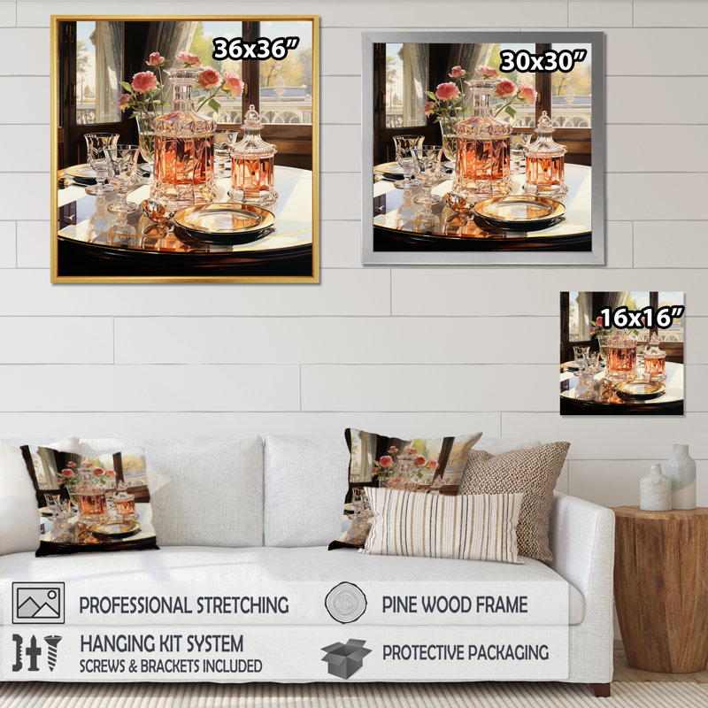 " Creative Beverage Assortement III ", 24" H x 24" W x 1" D, Wrapped Canvas