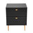 24.4" Tall 2-Drawer High Gloss Nightstand-2111079107