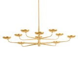 Taormina Chandelier in Vintage Gold Leaf