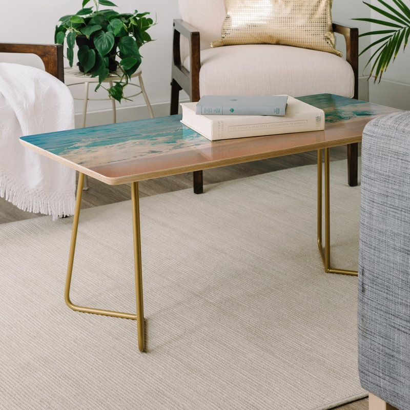 Solid Wood Top Coffee Table