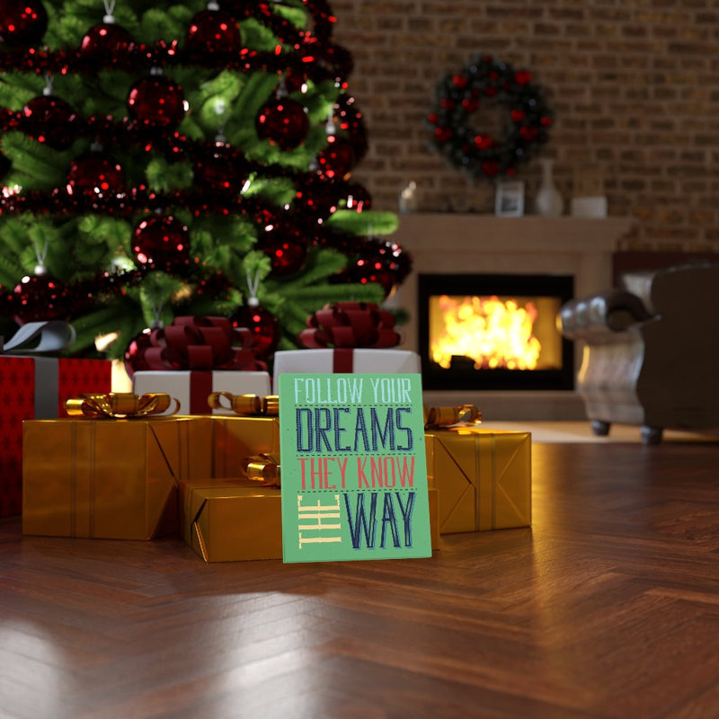Follow Your Dreams - Wrapped Canvas Print, 36cm H x 28cm W