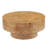 Eames Modern Organic Burl Veneer Round Coffee Table with Thick Top and Pedestal Base-125959324