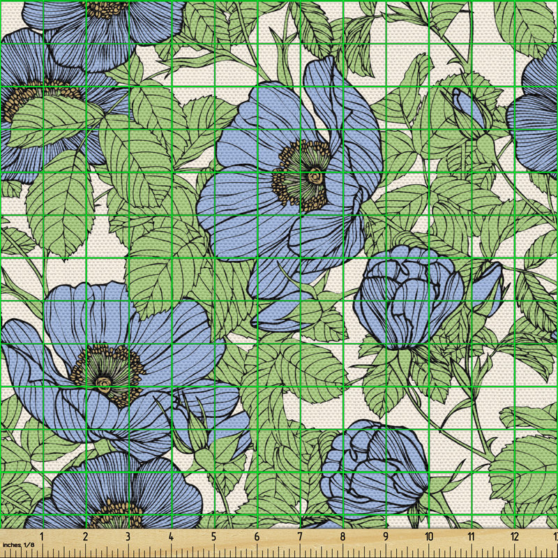 Chaquitta Flowers and Leaves Multi-purpose Fabric