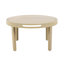 Ensemble de causeuse et de table basse d'extérieur en bois d'acacia avec corde tissée à la main, teck clair-767794972