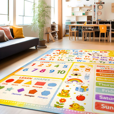 Tapis pour enfants ABC 123 Formes ABC Multi