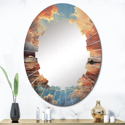 Mondercange - Miroir mural Paysages ovale