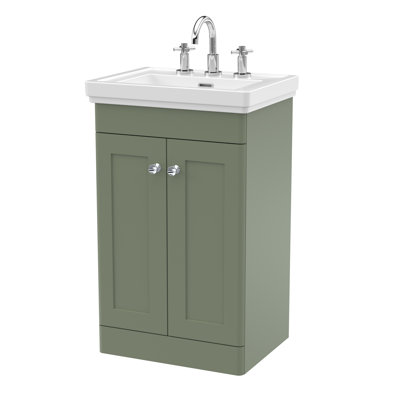 Classique 531mm Single Bathroom Vanity with Integrated Vitreous China Basin