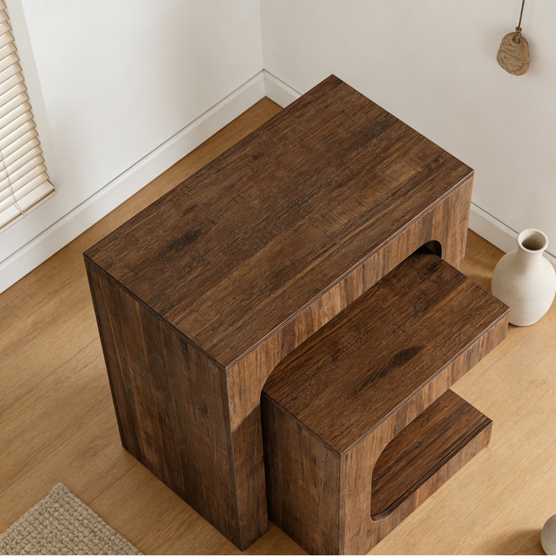 Nesting End Table Set Small Side Table Night Stand Set