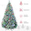Grand arbre de Noël artificiel HOMcom avec 1149 branches floquées dans la neige-1289886496