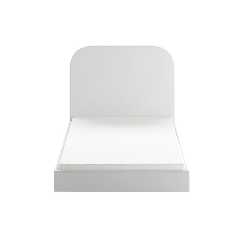 Plum Upholstered Ottoman Storage Bed, 200 x 200 cm, Light Grey
