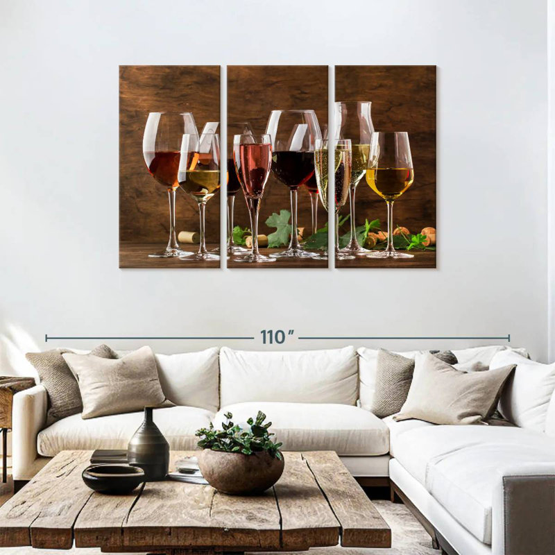 Yarlin Wine Tasting Glasses, 48" H x 74" W